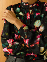 Immaculate Vegan - Baukjen Eleanor Printed Blouse | Black Bouquet