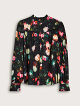 Immaculate Vegan - Baukjen Eleanor Printed Blouse | Black Bouquet