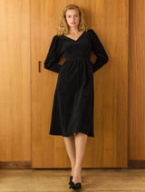 Immaculate Vegan - Baukjen Benedita Organic Cotton Midi Dress | Caviar Black