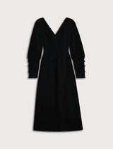 Immaculate Vegan - Baukjen Benedita Organic Cotton Midi Dress | Caviar Black