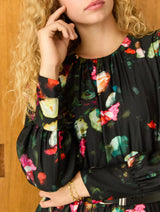 Immaculate Vegan - Baukjen Natasha Printed Maxi Dress | Black Bouquet