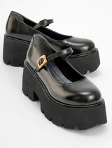 Immaculate Vegan - Prologue Shoes Linley Black Platform Loafer (Women)