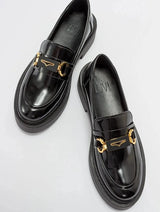 Immaculate Vegan - Prologue Shoes Simone - Black Patent Bit Platform Loafers