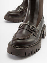 Immaculate Vegan - Prologue Shoes Vesper Brown Buckled Chelsea Boot (Women)