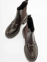 Immaculate Vegan - Prologue Shoes Vesper Brown Buckled Chelsea Boot (Women)