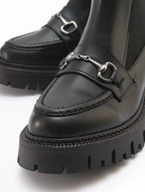 Immaculate Vegan - Prologue Shoes Vesper Black Buckled Chelsea Boot (Women)