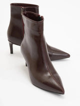 Immaculate Vegan - Prologue Shoes Noya Burgundy Cilt Stiletto Boot (Women)