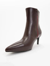 Immaculate Vegan - Prologue Shoes Noya Burgundy Cilt Stiletto Boot (Women)