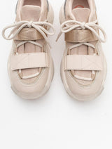 Immaculate Vegan - Prologue Shoes Lulen - Blush Glitter Script Velcro Sneakers (Women)