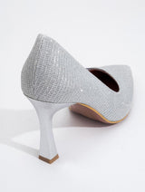 Immaculate Vegan - Prologue Shoes 653 - Silver Metallic Heeled Shoe (Women)