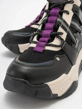 Immaculate Vegan - Prologue Shoes Seraphine - Black Purple Sport Boot (Women)