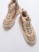 Immaculate Vegan - Prologue Shoes Olivia - Beige Patterned Sport Boot (Women)