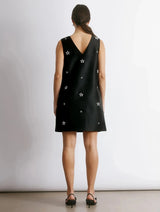 Immaculate Vegan - Albaray Crystal V Neck Shift Dress