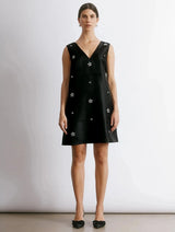 Immaculate Vegan - Albaray Crystal V Neck Shift Dress