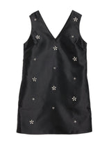 Immaculate Vegan - Albaray Crystal V Neck Shift Dress