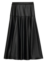 Immaculate Vegan - Albaray Faux Leather Basque Skirt