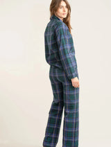 Immaculate Vegan - KOMODO JIM JAM Womens Organic Cotton Pyjama Set - Black Watch SIZE 3 / UK 12 / EUR 40