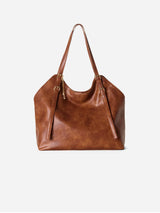 Immaculate Vegan - SKYLA Basia Vegan Leather Slouchy Tote Bag | Cognac