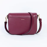 Immaculate Vegan - Ashoka Paris Apple Leather Brigitte Vegan Shoulder Bag | Bordeaux
