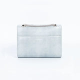 Immaculate Vegan - ASHOKA Paris Apple Leather Mini Paname Lizard Vegan Shoulder Bag | Blue Grey