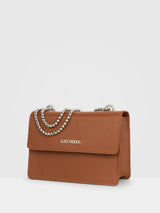 Immaculate Vegan - Lost Woods Willow Chain Bag in Tan & Silver