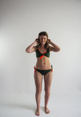 Immaculate Vegan - Sūndar Swim The Buriganga ECONYL® Reversible Bikini Bottom | Multiple Colours Green/Neon Orange / UK6 / EU34 / US2