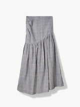 Immaculate Vegan - No More Nobody HILDA MAXI SKIRT <br> Organic Linen Grey