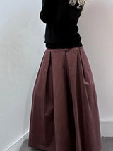 Immaculate Vegan - No More Nobody VALERY MAXI SKIRT <br> Corduroy Taupe