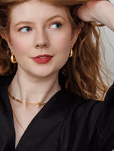 Immaculate Vegan - No More Nobody ZINIA CHAIN NECKLACE <br> 18k Gold Plated One size