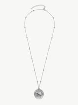 Immaculate Vegan - No More Nobody DAY MEDALLION NECKLACE <br> Recycled Sterling Silver One size