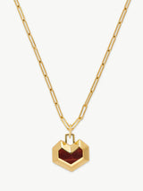 Immaculate Vegan - No More Nobody DARYL NECKLACE <br> 18k Gold Plated - Tiger eye