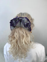 Immaculate Vegan - No More Nobody AZARIA SCRUNCHIE <br> grey check