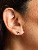 Immaculate Vegan - No More Nobody DARYL STUDS <br> Sterling Silver - Red Tiger Eye