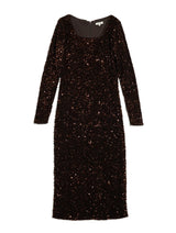 Immaculate Vegan - Albaray Velvet & Sequin Square Neck Dress