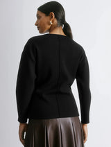 Immaculate Vegan - Albaray Black Cocoon Sleeve Jumper