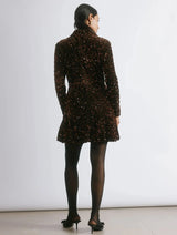 Immaculate Vegan - Albaray Velvet & Sequin Puff Ball Short Dress