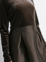 Immaculate Vegan - Albaray Velvet & Taffeta Tulip Dress