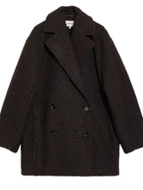 Immaculate Vegan - Albaray Chocolate Curly Double Breasted Coat
