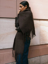 Immaculate Vegan - Albaray Chocolate Fluffy Scarf One size