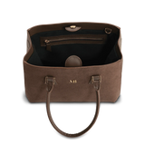 Immaculate Vegan - Melina Bucher Bailey Vegan Suede Tote Bag | Coffee