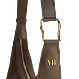 Immaculate Vegan - Melina Bucher Loulou Vegan Suede Shoulder Bag | Coffee Coffee