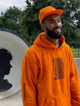 Immaculate Vegan - Plant Faced Clothing Illusions Hoodie - Stop Eating Animals - Alarm Orange