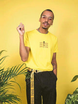 Immaculate Vegan - Plant Faced Clothing Eat Plants Goth Roses Tee - Cyber Yellow