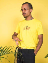 Immaculate Vegan - Plant Faced Clothing Eat Plants Goth Roses Tee - Cyber Yellow