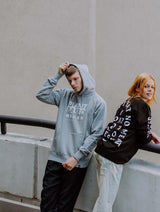 Immaculate Vegan - Plant Faced Clothing Plant Based Kanji Hoodie - Grey - Unisex