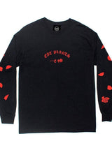 Immaculate Vegan - Plant Faced Clothing Eat Plants Scattered Roses - Long Sleeve - Black XS