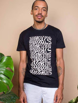 Immaculate Vegan - Plant Faced Clothing Illusions Tee - Stop Eating Animals - Pitch Black