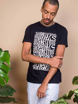 Immaculate Vegan - Plant Faced Clothing Illusions Tee - Stop Eating Animals - Pitch Black