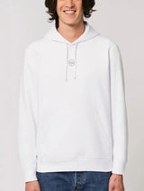 Immaculate Vegan - Plant Faced Clothing The Classics Hoodie - Embroidered Logo - Frost White - ORGANIC X RECYCLED