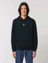 Immaculate Vegan - Plant Faced Clothing The Classics Hoodie - Embroidered Logo - Black - ORGANIC X RECYCLED